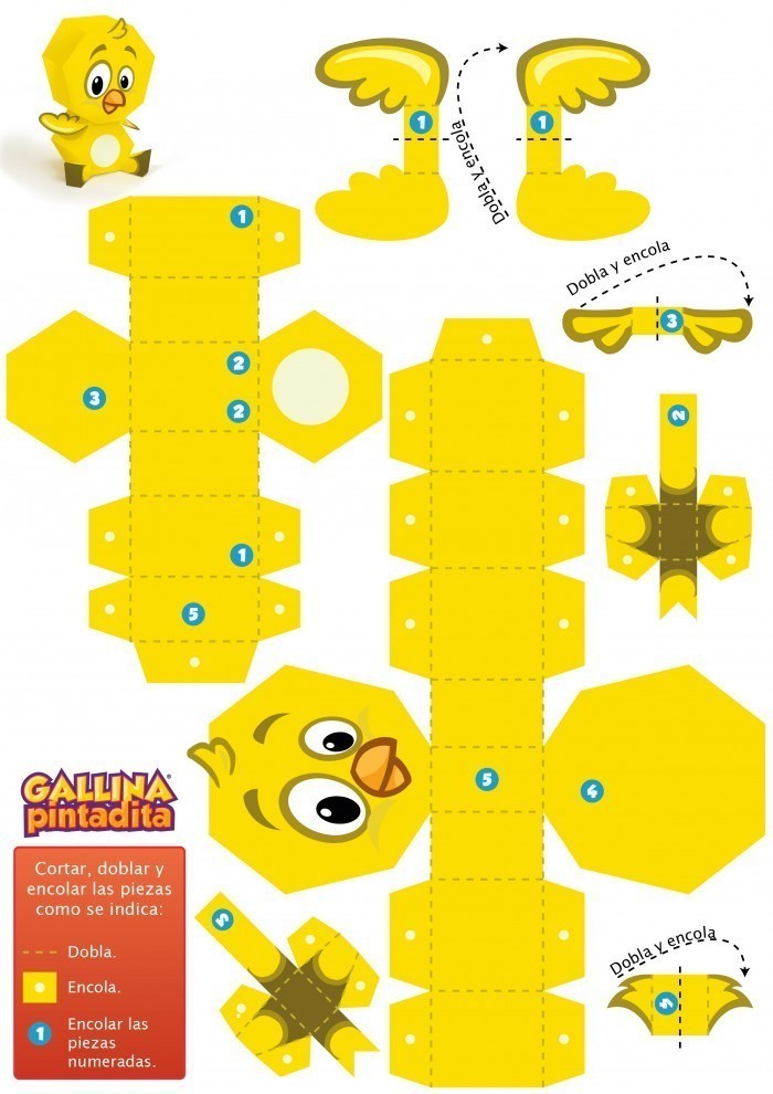 Paper Toy - Pollito