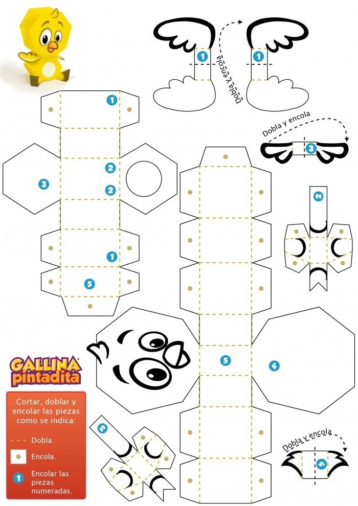 Paper Toy - Pollito